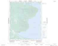 096G Fort Franklin Canadian topographic map, 1:250,000 scale
