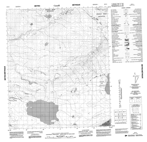 096H03 No Title Canadian topographic map, 1:50,000 scale