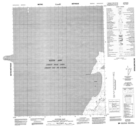 096H05 Jupiter Bay Canadian topographic map, 1:50,000 scale