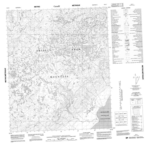 096H07 No Title Canadian topographic map, 1:50,000 scale