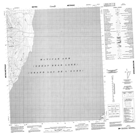 096H08 No Title Canadian topographic map, 1:50,000 scale