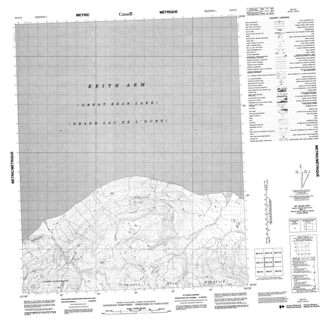 096H10 No Title Canadian topographic map, 1:50,000 scale