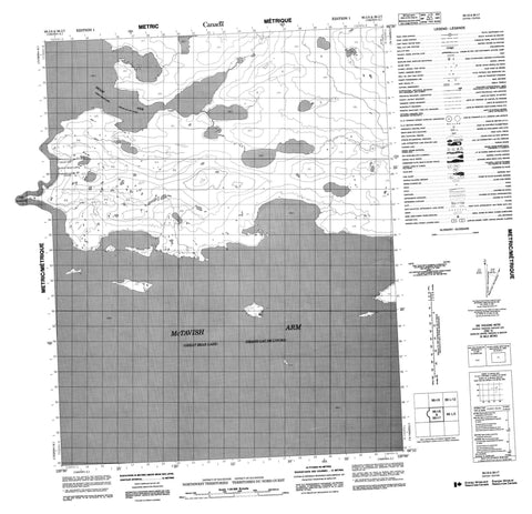 096I08 No Title Canadian topographic map, 1:50,000 scale