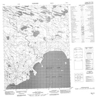 096I14 No Title Canadian topographic map, 1:50,000 scale