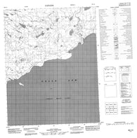 096I15 No Title Canadian topographic map, 1:50,000 scale