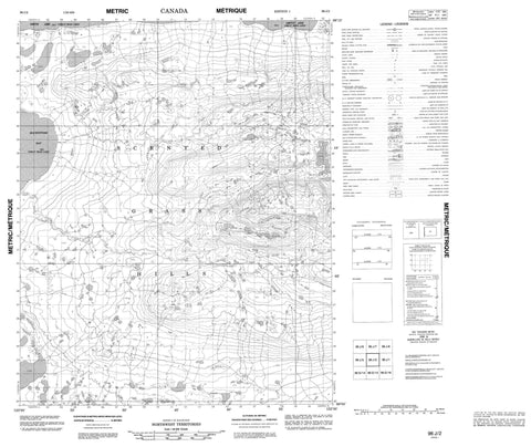 096J02 No Title Canadian topographic map, 1:50,000 scale