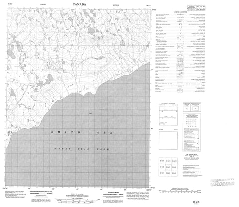 096J05 No Title Canadian topographic map, 1:50,000 scale