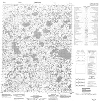 096J13 No Title Canadian topographic map, 1:50,000 scale