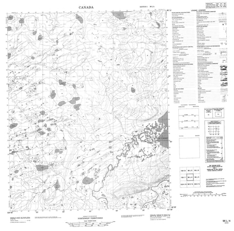 096L04 No Title Canadian topographic map, 1:50,000 scale