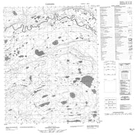 096L05 No Title Canadian topographic map, 1:50,000 scale