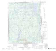 096L Lac Belot Canadian topographic map, 1:250,000 scale