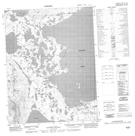 096M01 No Title Canadian topographic map, 1:50,000 scale