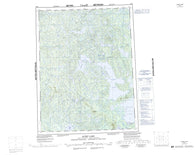 096M Aubry Lake Canadian topographic map, 1:250,000 scale