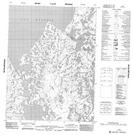 096N07 No Title Canadian topographic map, 1:50,000 scale