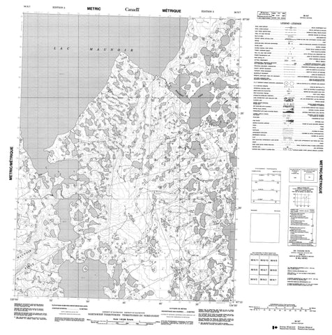 096N07 No Title Canadian topographic map, 1:50,000 scale