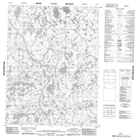 096N09 No Title Canadian topographic map, 1:50,000 scale