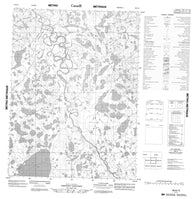 096N15 No Title Canadian topographic map, 1:50,000 scale