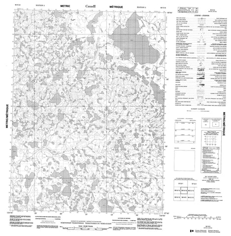 096N16 No Title Canadian topographic map, 1:50,000 scale