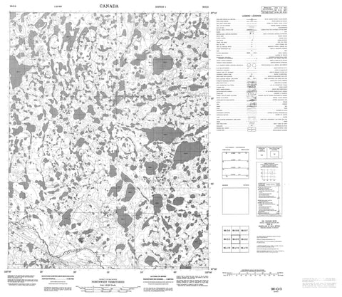 096O03 No Title Canadian topographic map, 1:50,000 scale