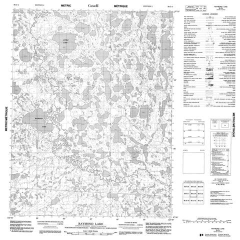 096O04 Raymond Lake Canadian topographic map, 1:50,000 scale