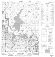 096O13 Estabrook Lake Canadian topographic map, 1:50,000 scale