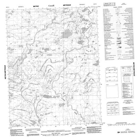 096P02 No Title Canadian topographic map, 1:50,000 scale