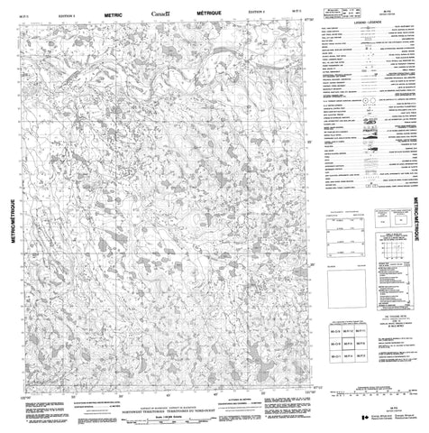 096P05 No Title Canadian topographic map, 1:50,000 scale