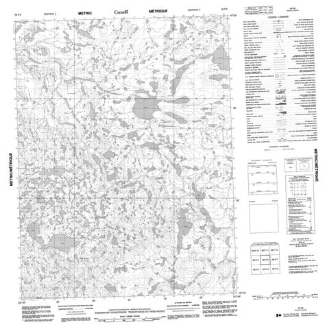 096P06 No Title Canadian topographic map, 1:50,000 scale