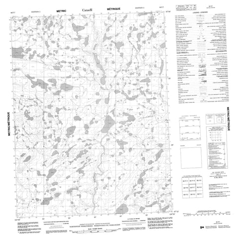 096P07 No Title Canadian topographic map, 1:50,000 scale