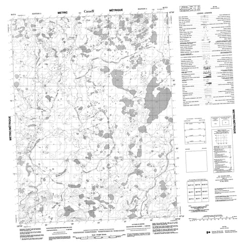 096P08 No Title Canadian topographic map, 1:50,000 scale