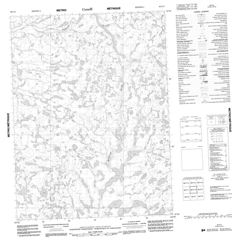 096P10 No Title Canadian topographic map, 1:50,000 scale