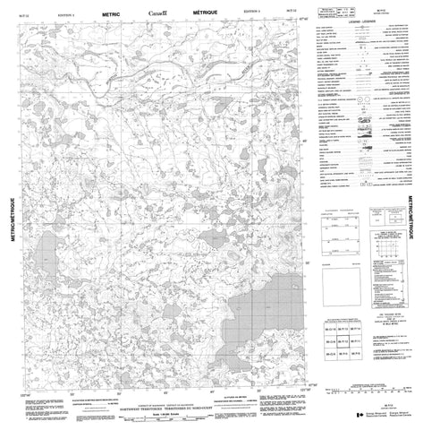 096P12 No Title Canadian topographic map, 1:50,000 scale