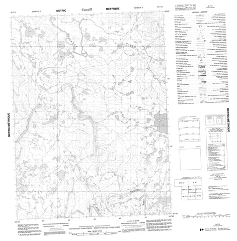 096P15 No Title Canadian topographic map, 1:50,000 scale