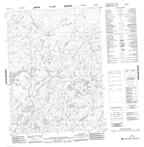 096P16 No Title Canadian topographic map, 1:50,000 scale