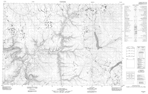 097A12 No Title Canadian topographic map, 1:50,000 scale