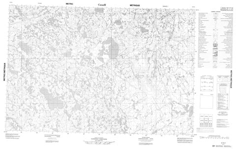 097B01 No Title Canadian topographic map, 1:50,000 scale