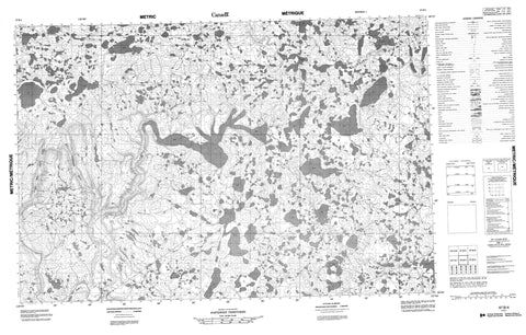 097B04 No Title Canadian topographic map, 1:50,000 scale