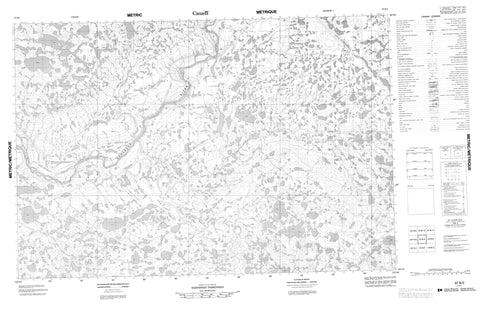 097B05 No Title Canadian topographic map, 1:50,000 scale