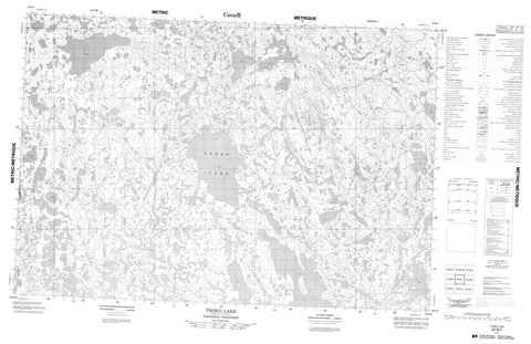 097B07 Tsoko Lake Canadian topographic map, 1:50,000 scale