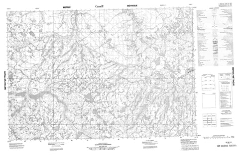 097B13 No Title Canadian topographic map, 1:50,000 scale