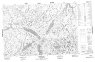 097B14 Sadene Lake Canadian topographic map, 1:50,000 scale