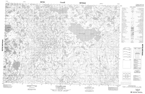 097B16 Fallaize Lake Canadian topographic map, 1:50,000 scale