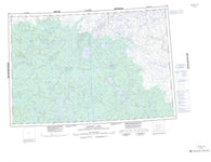 097B Simpson Lake Canadian topographic map, 1:250,000 scale