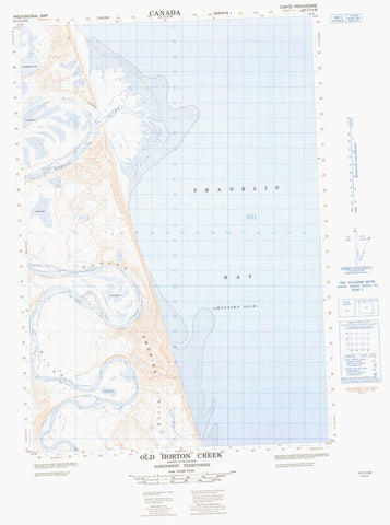 097C14W Old Horton Creek Canadian topographic map, 1:50,000 scale