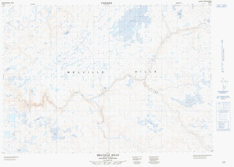 097D06 Melville Hills Canadian topographic map, 1:50,000 scale