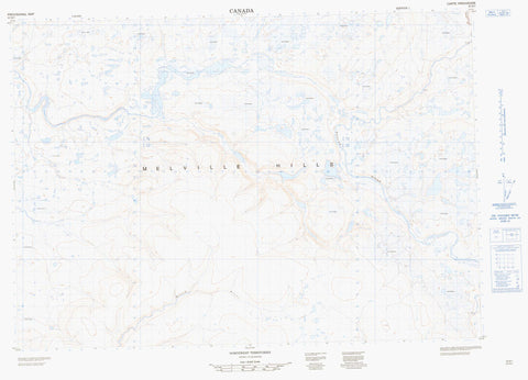 097D07 No Title Canadian topographic map, 1:50,000 scale