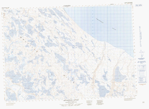 097D08 Buchanan River Canadian topographic map, 1:50,000 scale