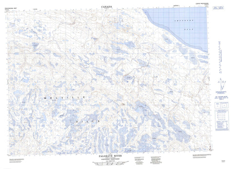 097D10 Palgrave River Canadian topographic map, 1:50,000 scale