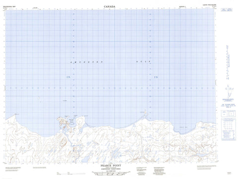 097D14 Pearce Point Canadian topographic map, 1:50,000 scale