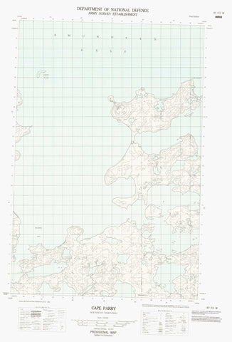 097F01W Cape Parry Canadian topographic map, 1:50,000 scale